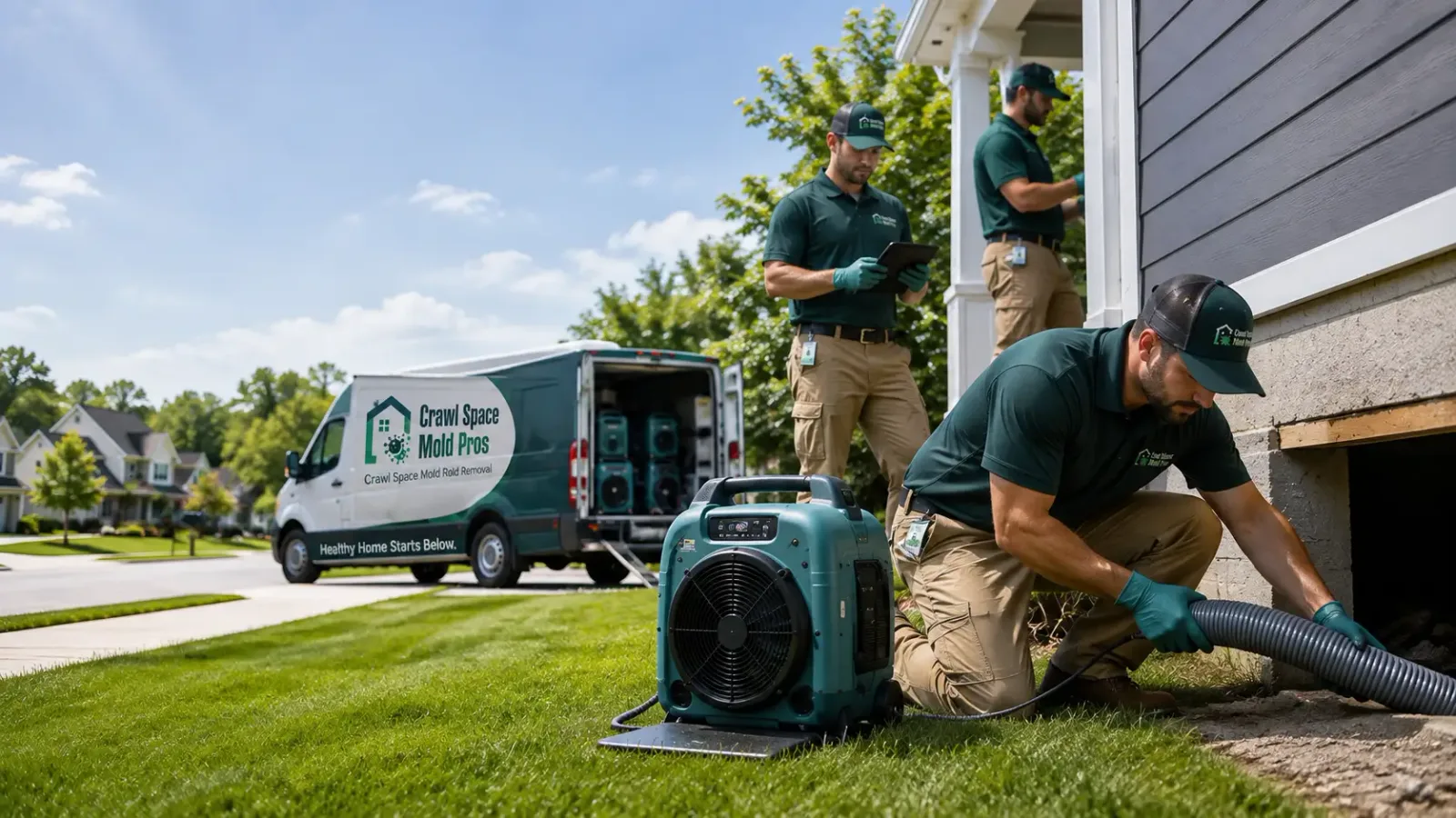 Crawl Space Mold Removal in Plainfield, MA